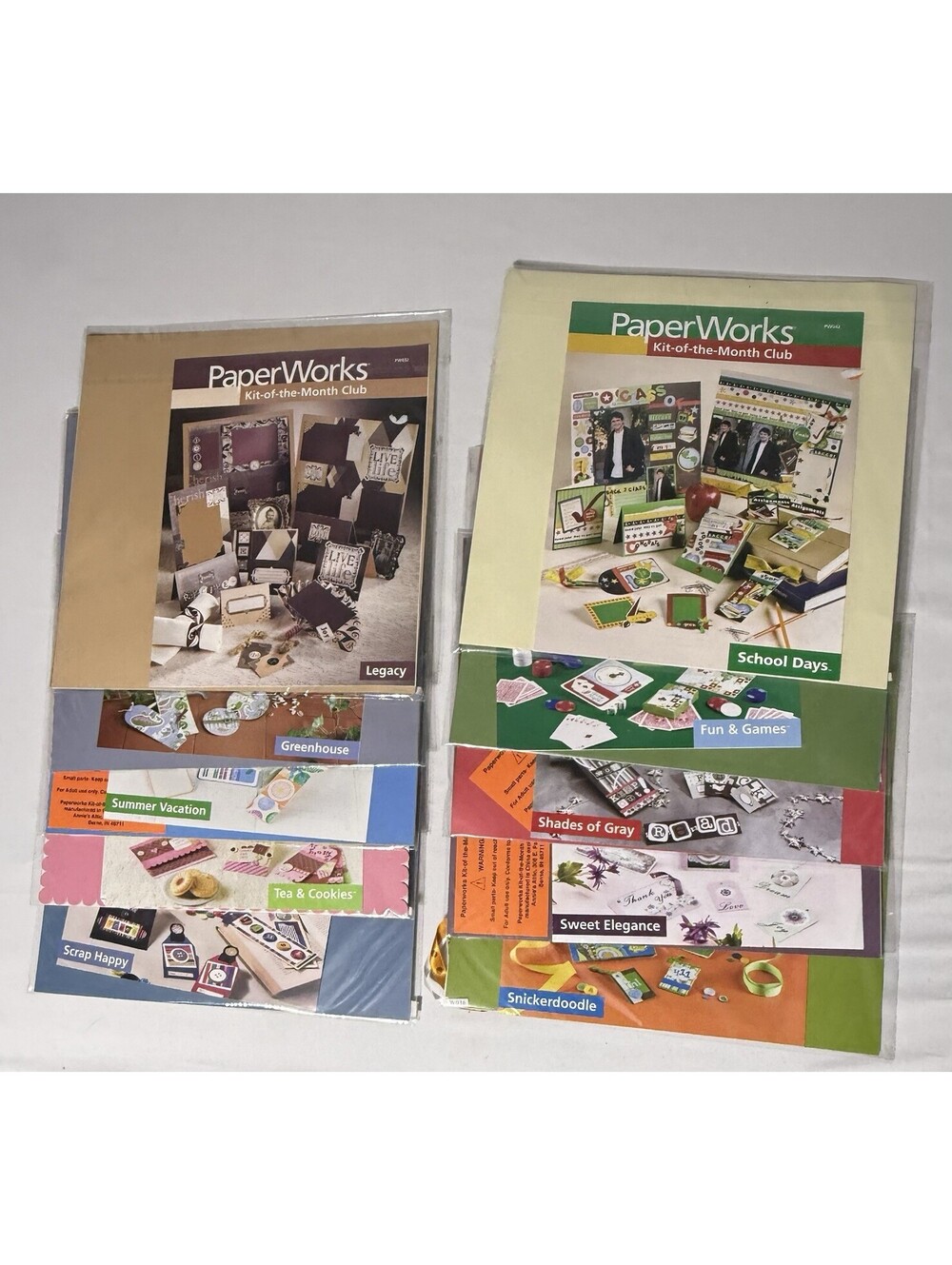 (10) PaperWorks Kit Of The Month Club Scrapbook Kits